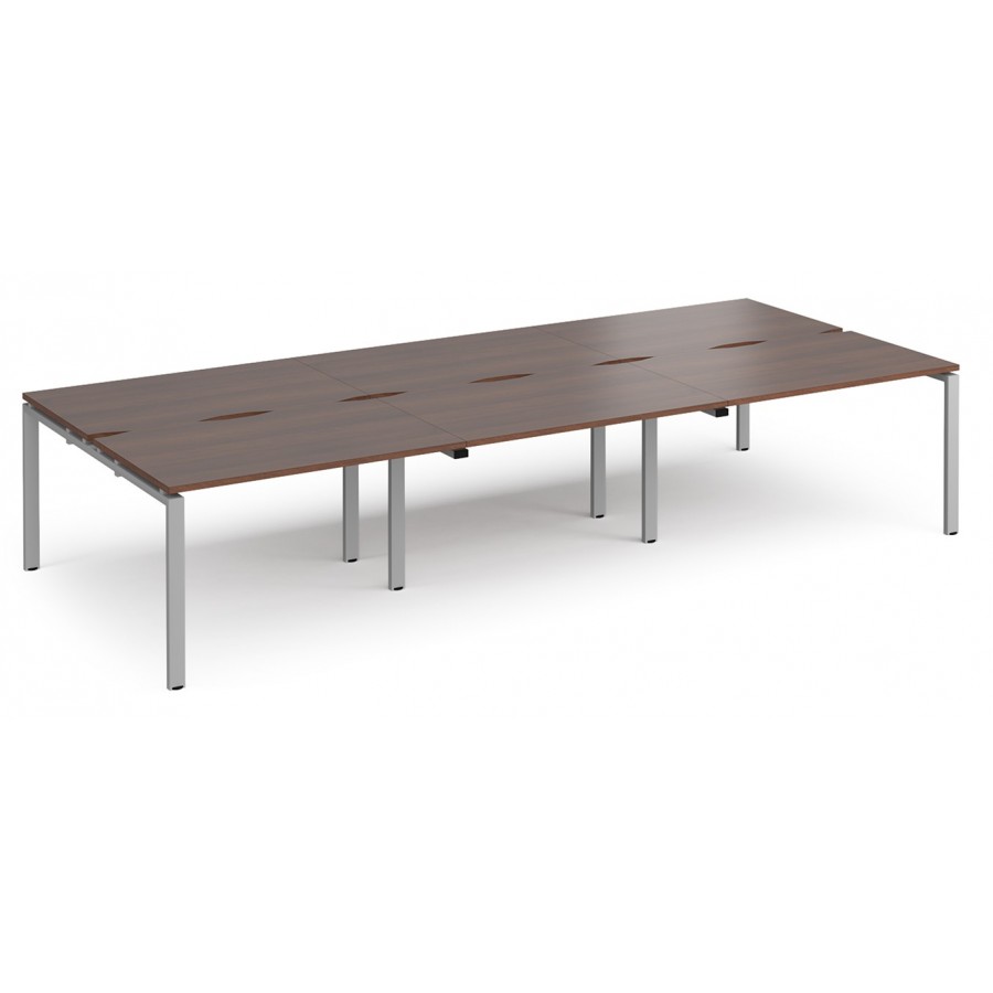 Adapt 6 Person Bench Desk | 1600mm Deep